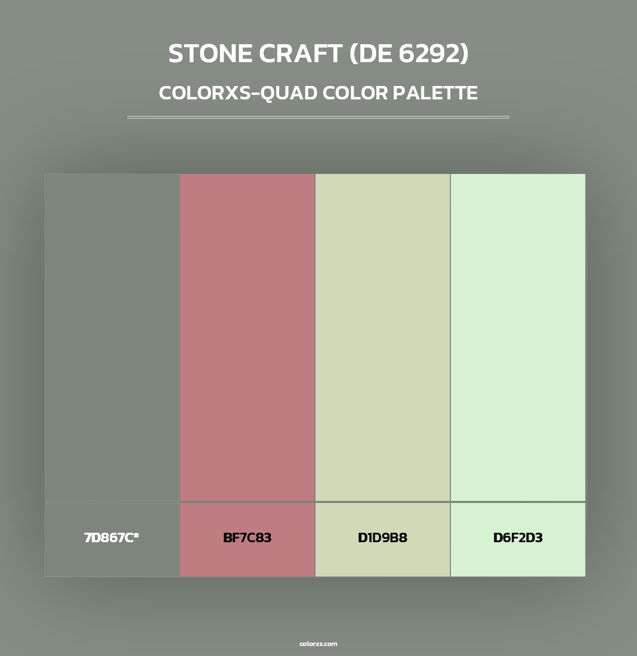 Stone Craft (DE 6292) - Colorxs Quad Palette