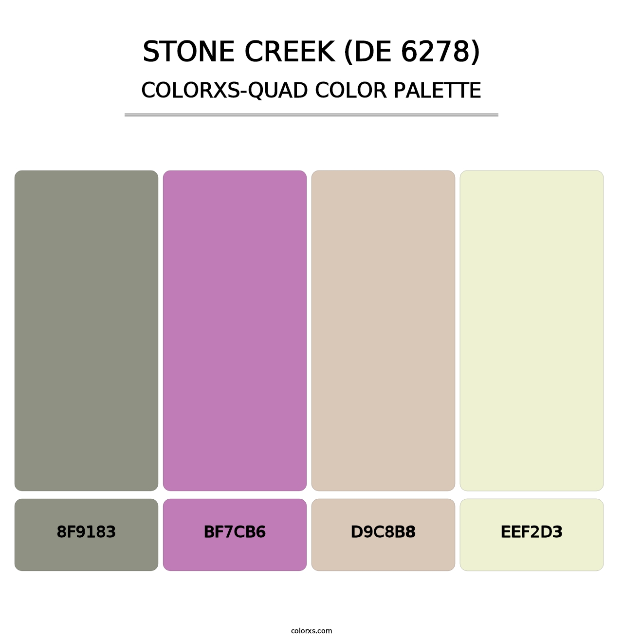Stone Creek (DE 6278) - Colorxs Quad Palette