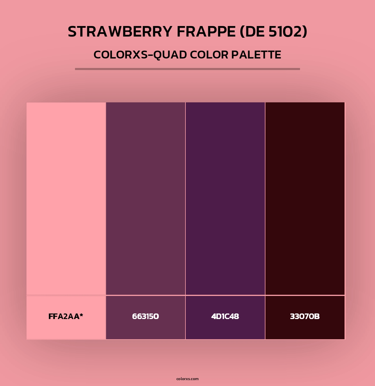 Strawberry Frappe (DE 5102) - Colorxs Quad Palette