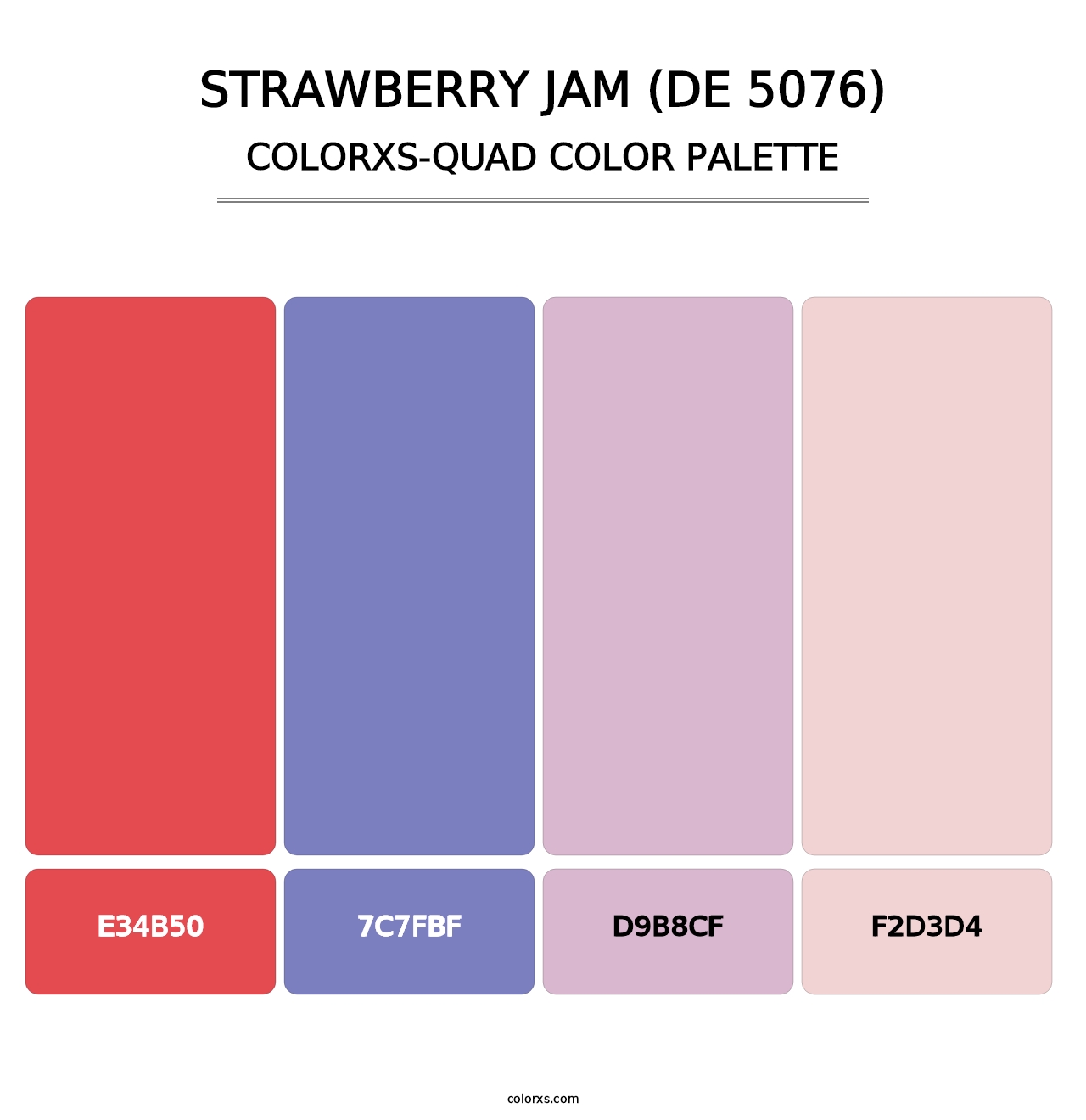 Strawberry Jam (DE 5076) - Colorxs Quad Palette
