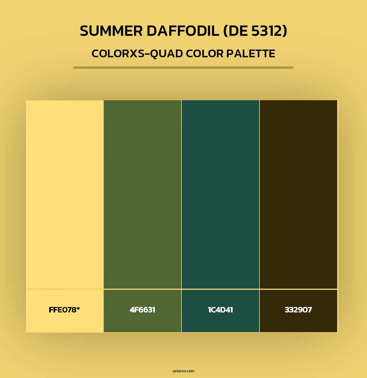 Summer Daffodil (DE 5312) - Colorxs Quad Palette