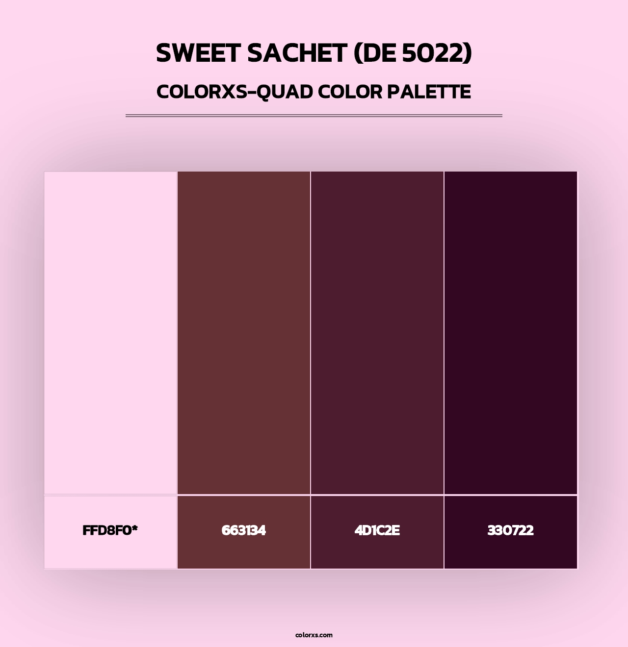 Sweet Sachet (DE 5022) - Colorxs Quad Palette