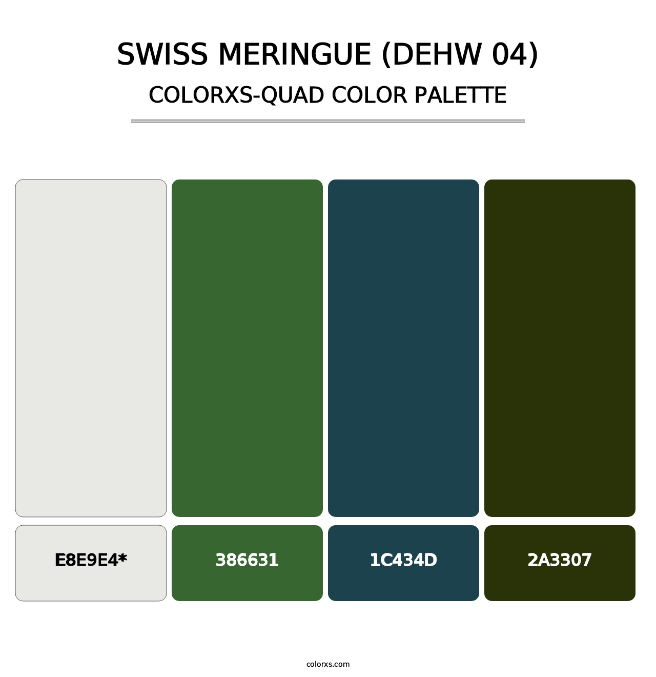 Swiss Meringue (DEHW 04) - Colorxs Quad Palette