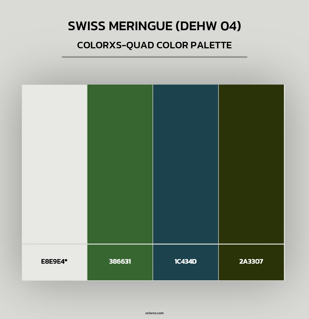 Swiss Meringue (DEHW 04) - Colorxs Quad Palette