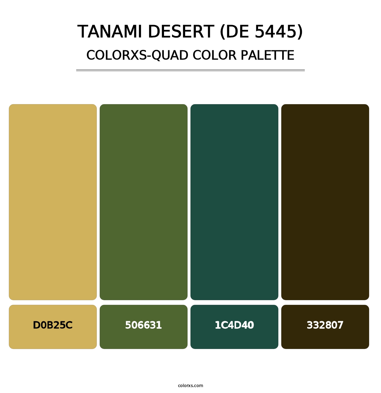 Tanami Desert (DE 5445) - Colorxs Quad Palette