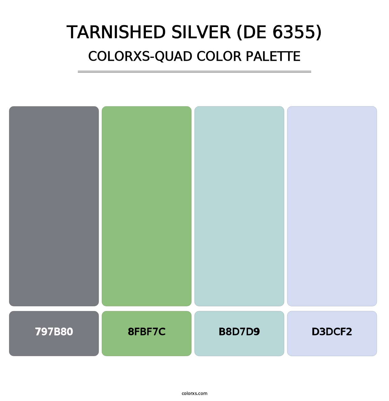 Tarnished Silver (DE 6355) - Colorxs Quad Palette
