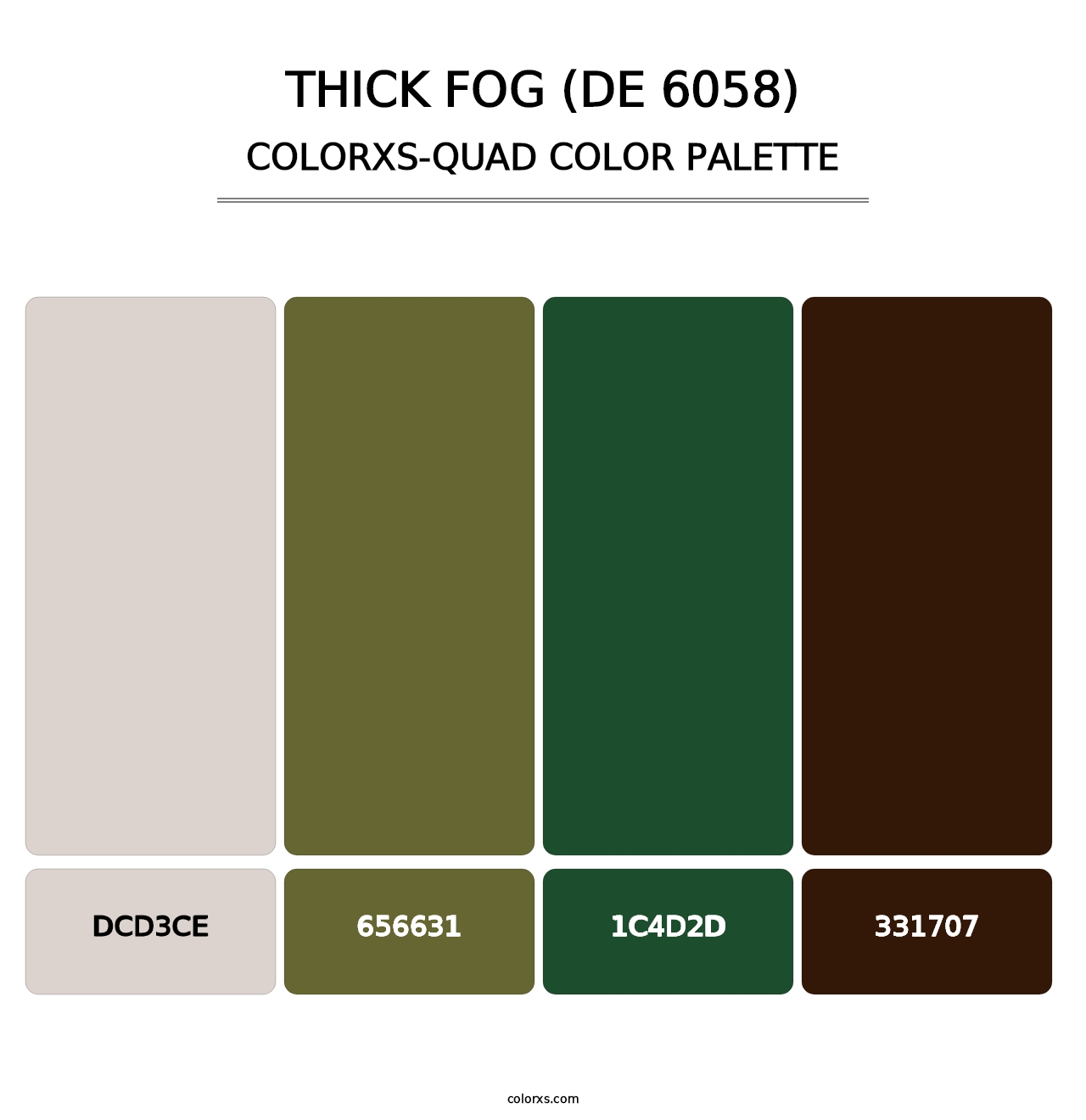 Thick Fog (DE 6058) - Colorxs Quad Palette