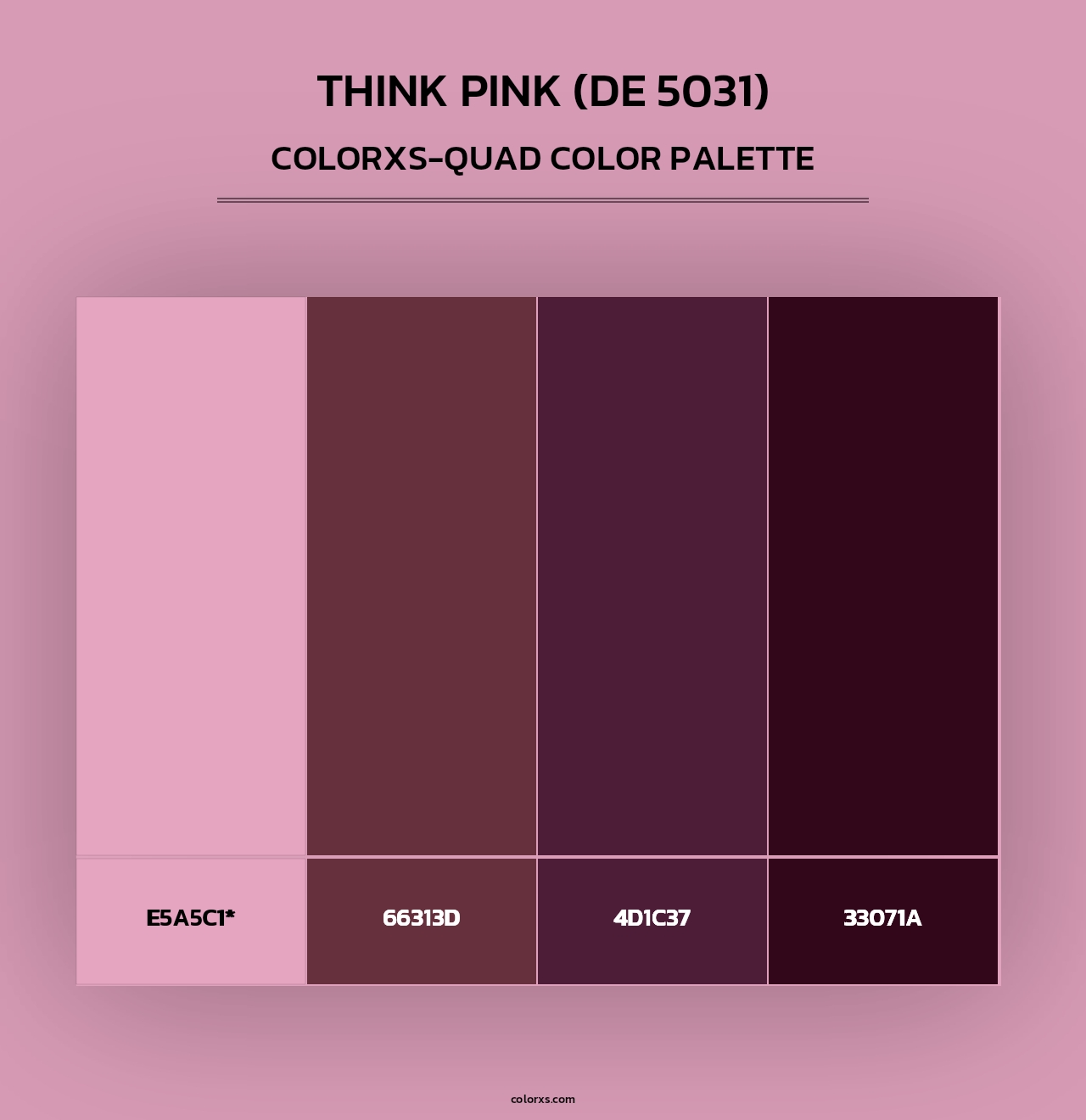 Think Pink (DE 5031) - Colorxs Quad Palette