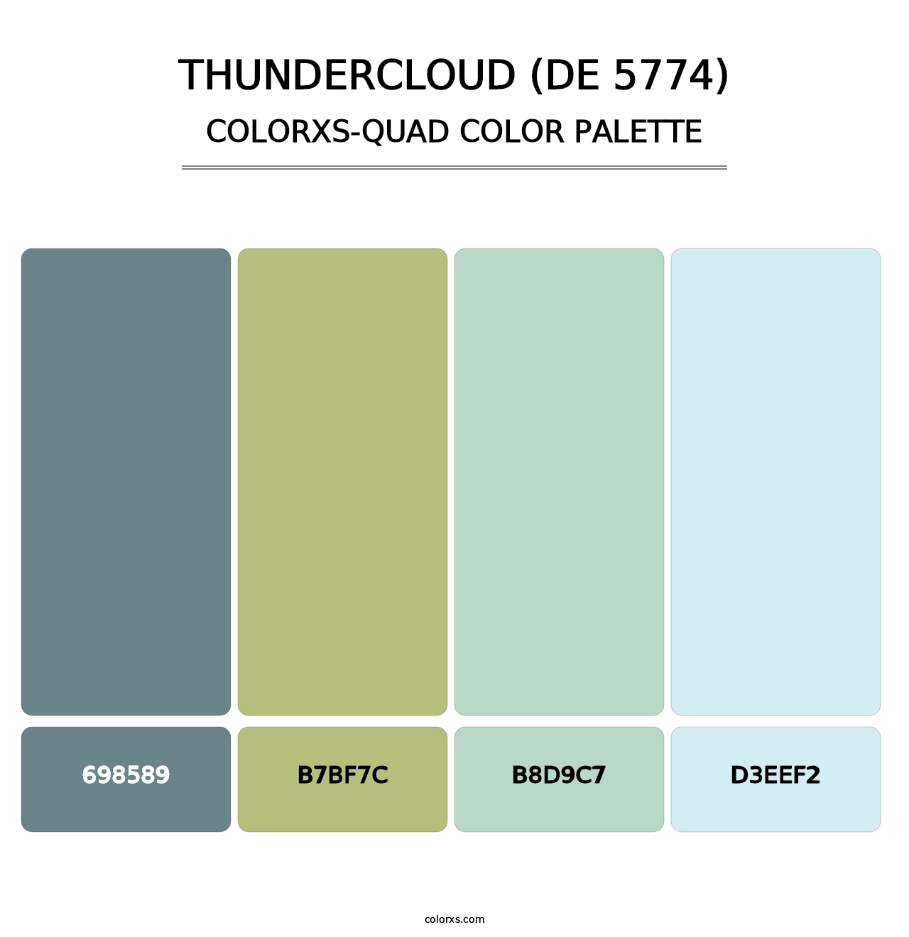 Thundercloud (DE 5774) - Colorxs Quad Palette
