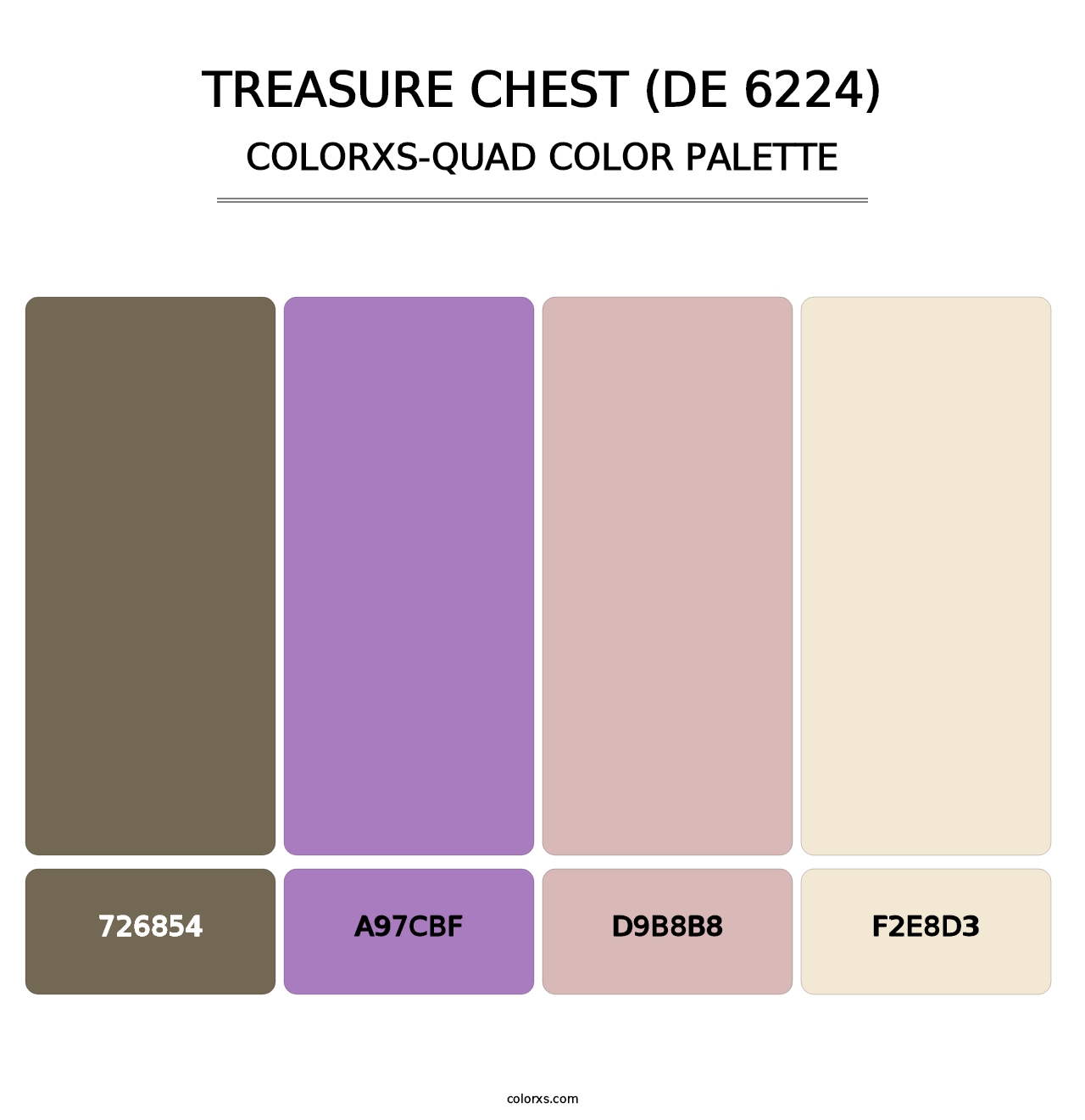 Treasure Chest (DE 6224) - Colorxs Quad Palette