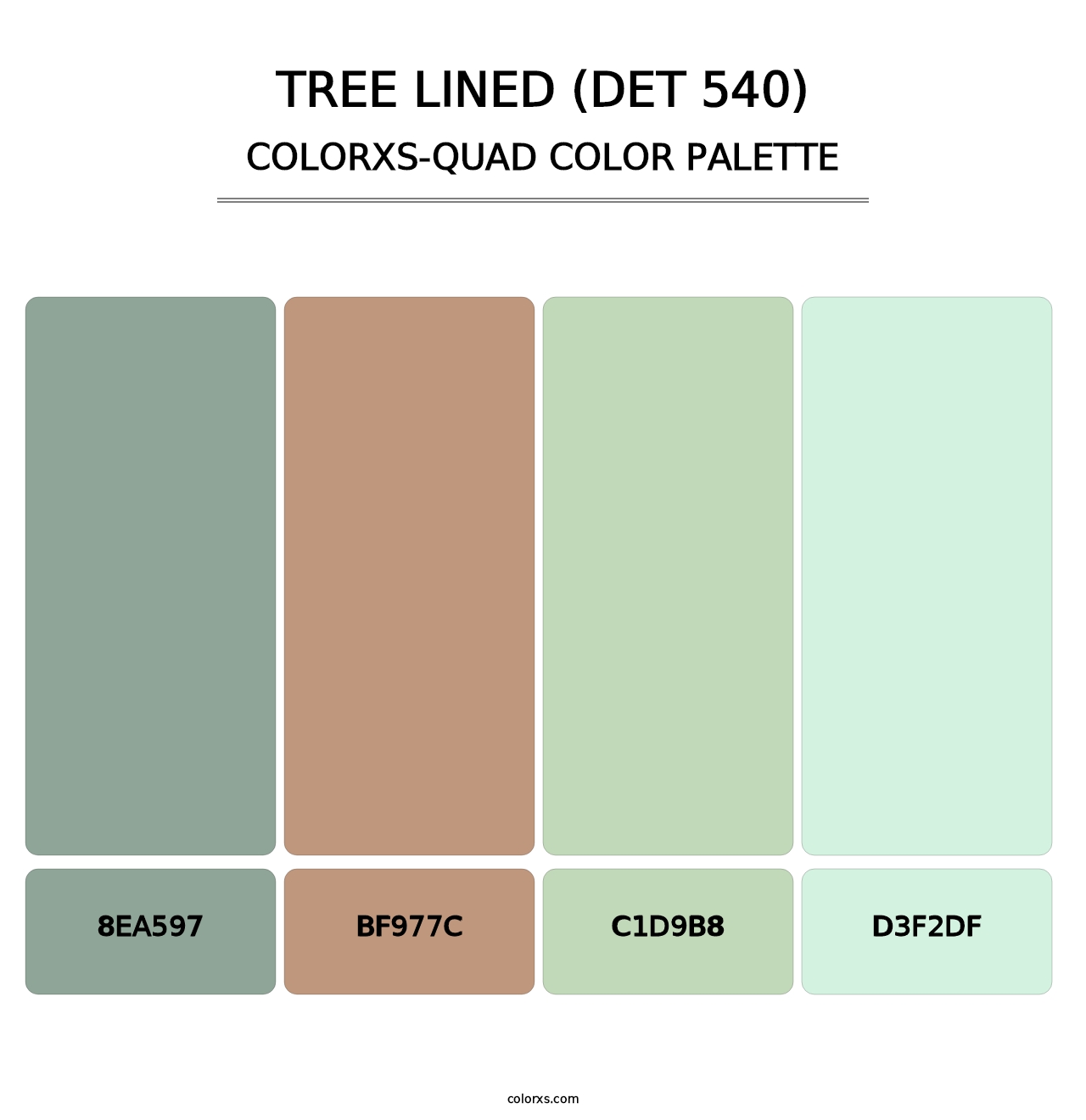 Tree Lined (DET 540) - Colorxs Quad Palette