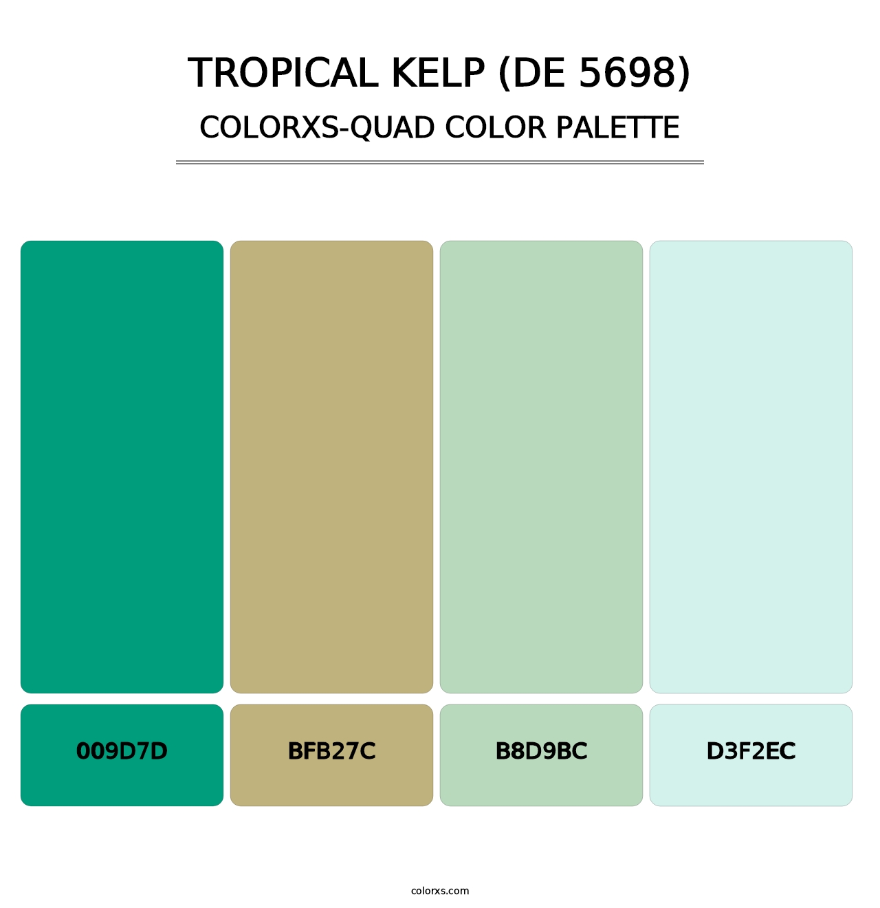 Tropical Kelp (DE 5698) - Colorxs Quad Palette