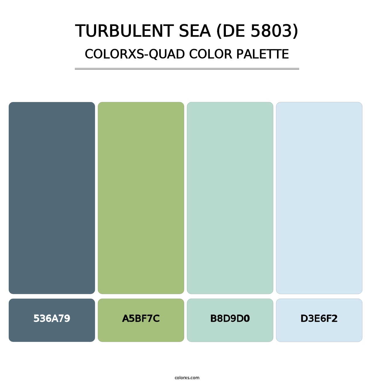Turbulent Sea (DE 5803) - Colorxs Quad Palette