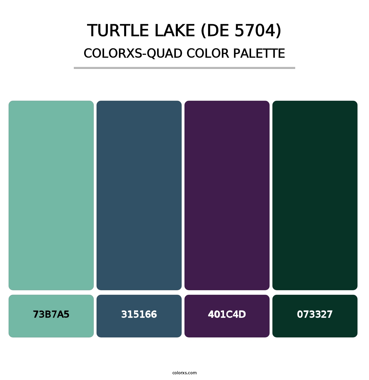 Turtle Lake (DE 5704) - Colorxs Quad Palette
