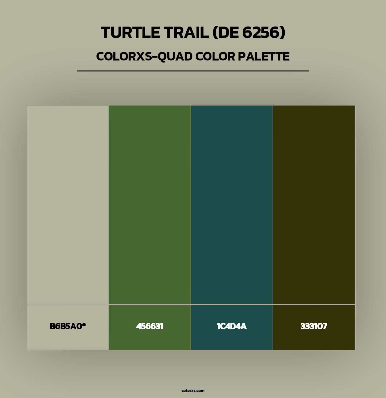 Turtle Trail (DE 6256) - Colorxs Quad Palette