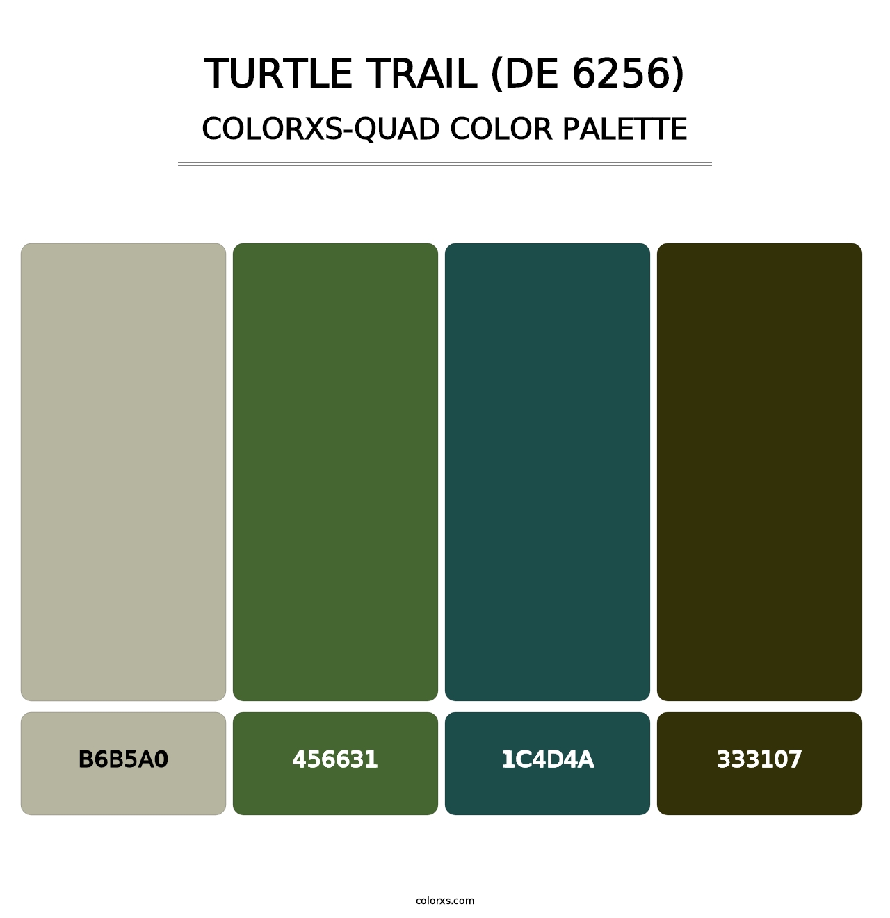 Turtle Trail (DE 6256) - Colorxs Quad Palette