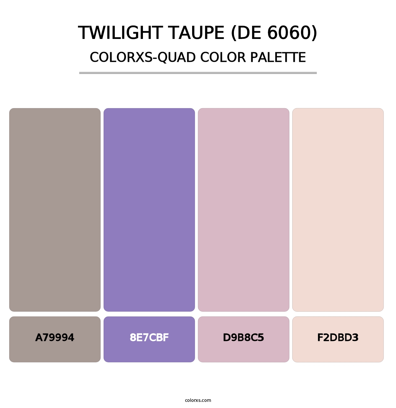 Twilight Taupe (DE 6060) - Colorxs Quad Palette
