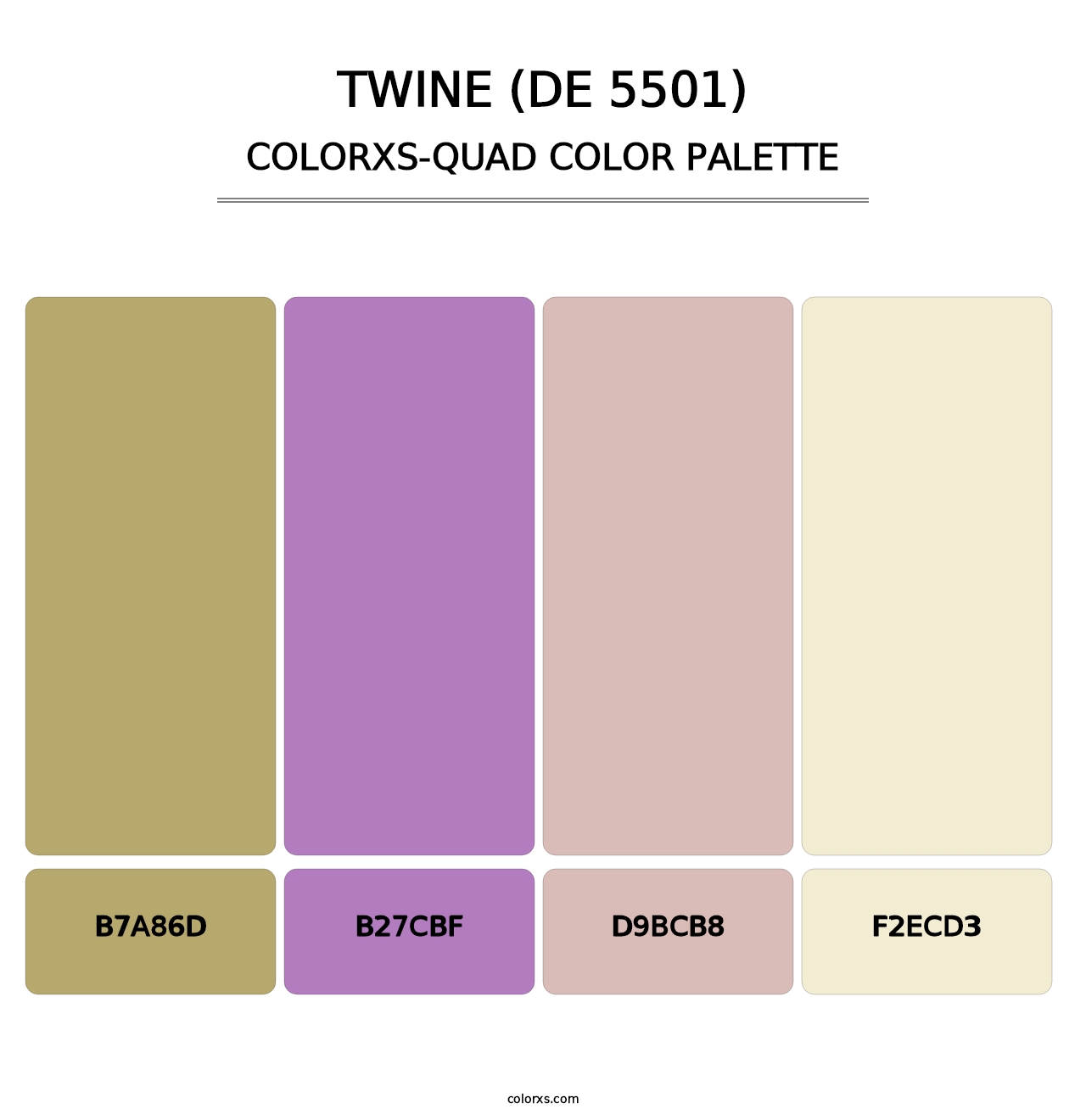 Twine (DE 5501) - Colorxs Quad Palette
