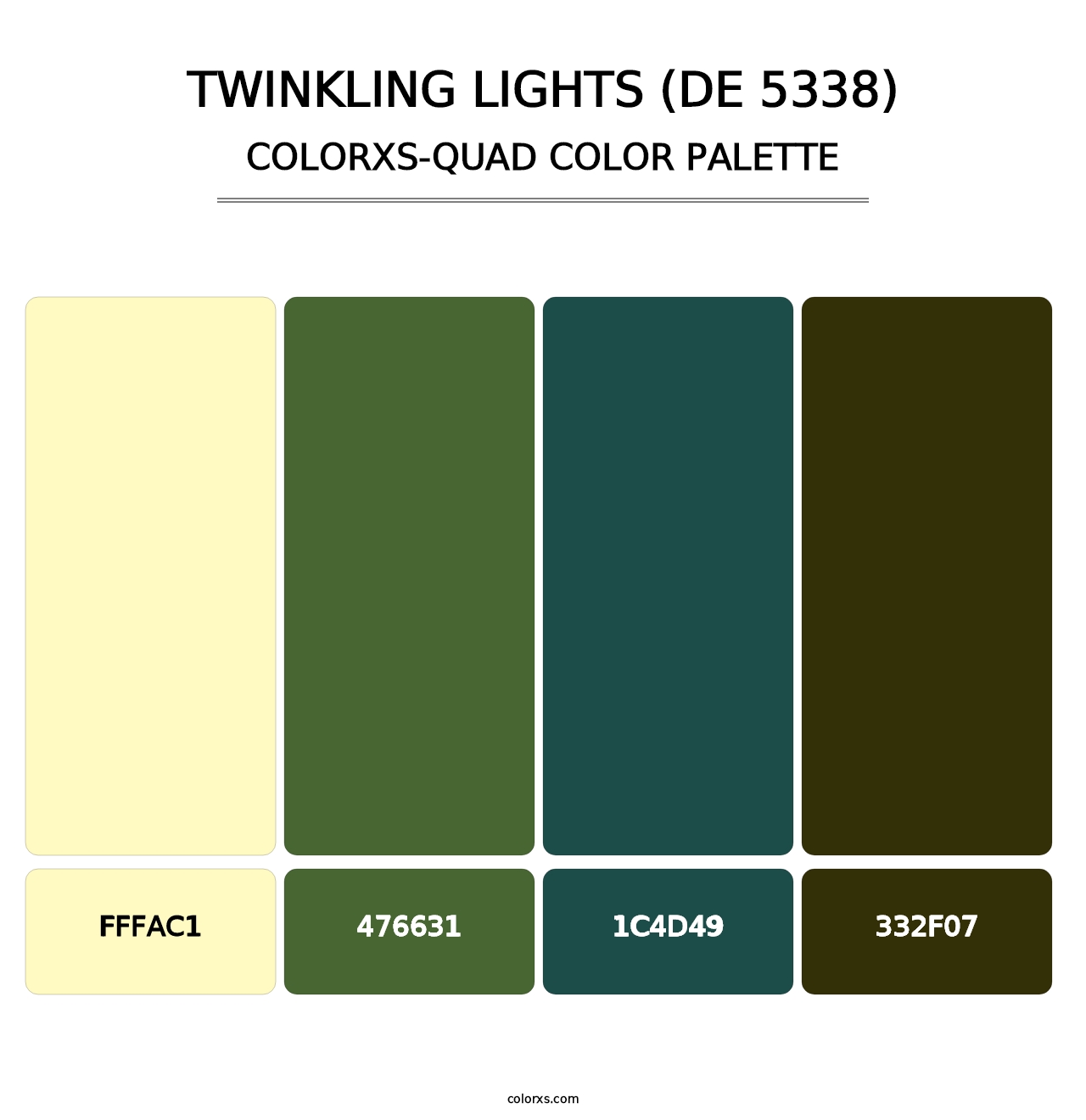 Twinkling Lights (DE 5338) - Colorxs Quad Palette