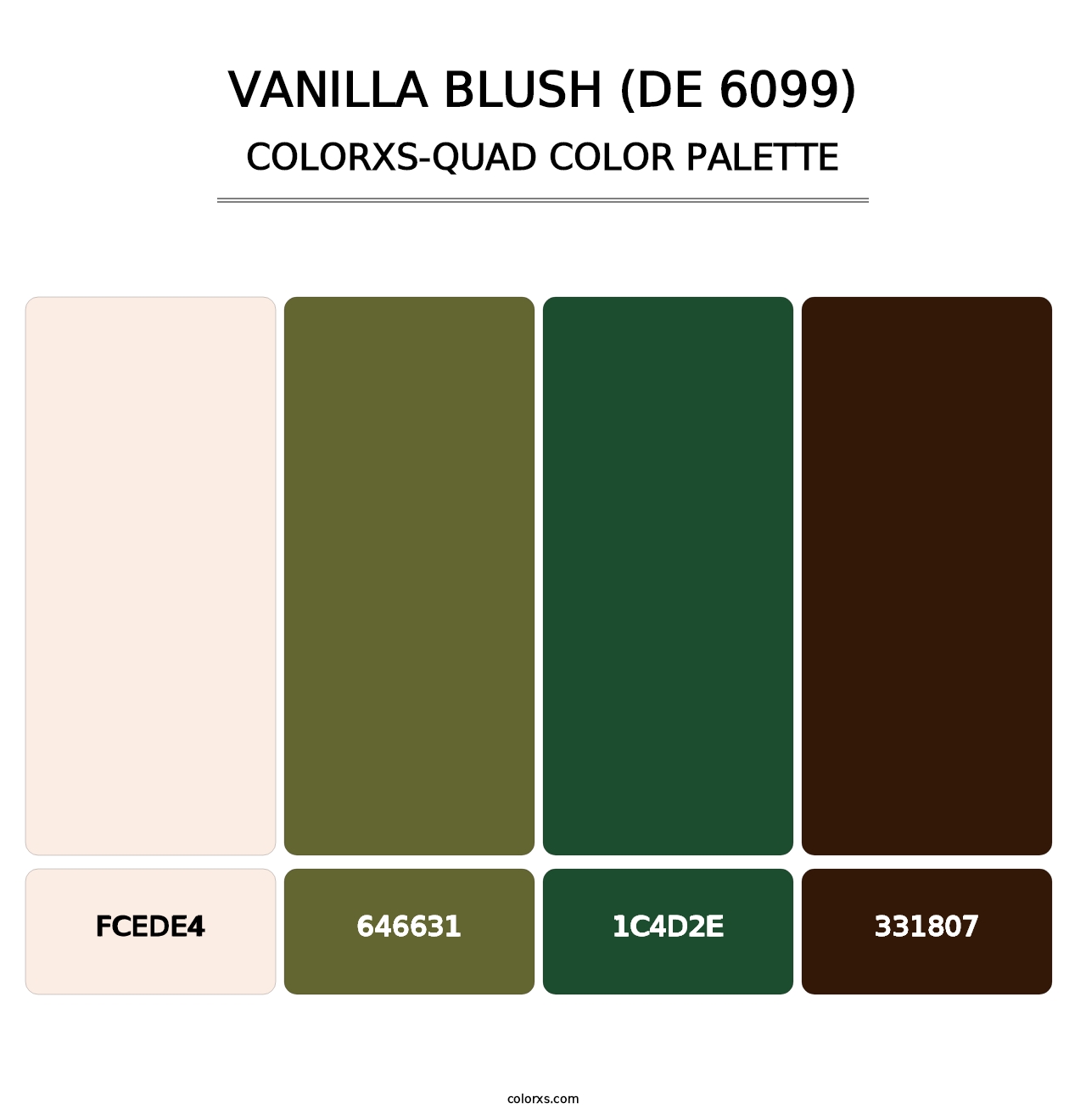 Vanilla Blush (DE 6099) - Colorxs Quad Palette