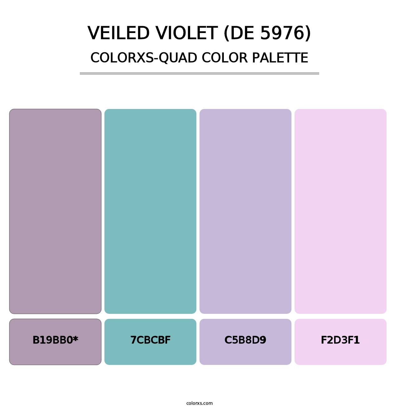 Veiled Violet (DE 5976) - Colorxs Quad Palette