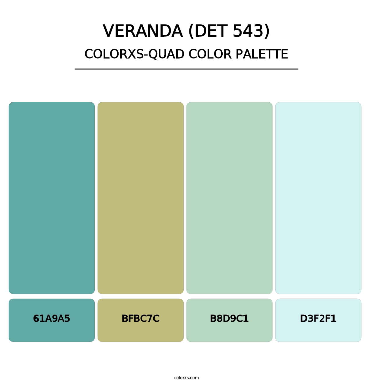 Veranda (DET 543) - Colorxs Quad Palette