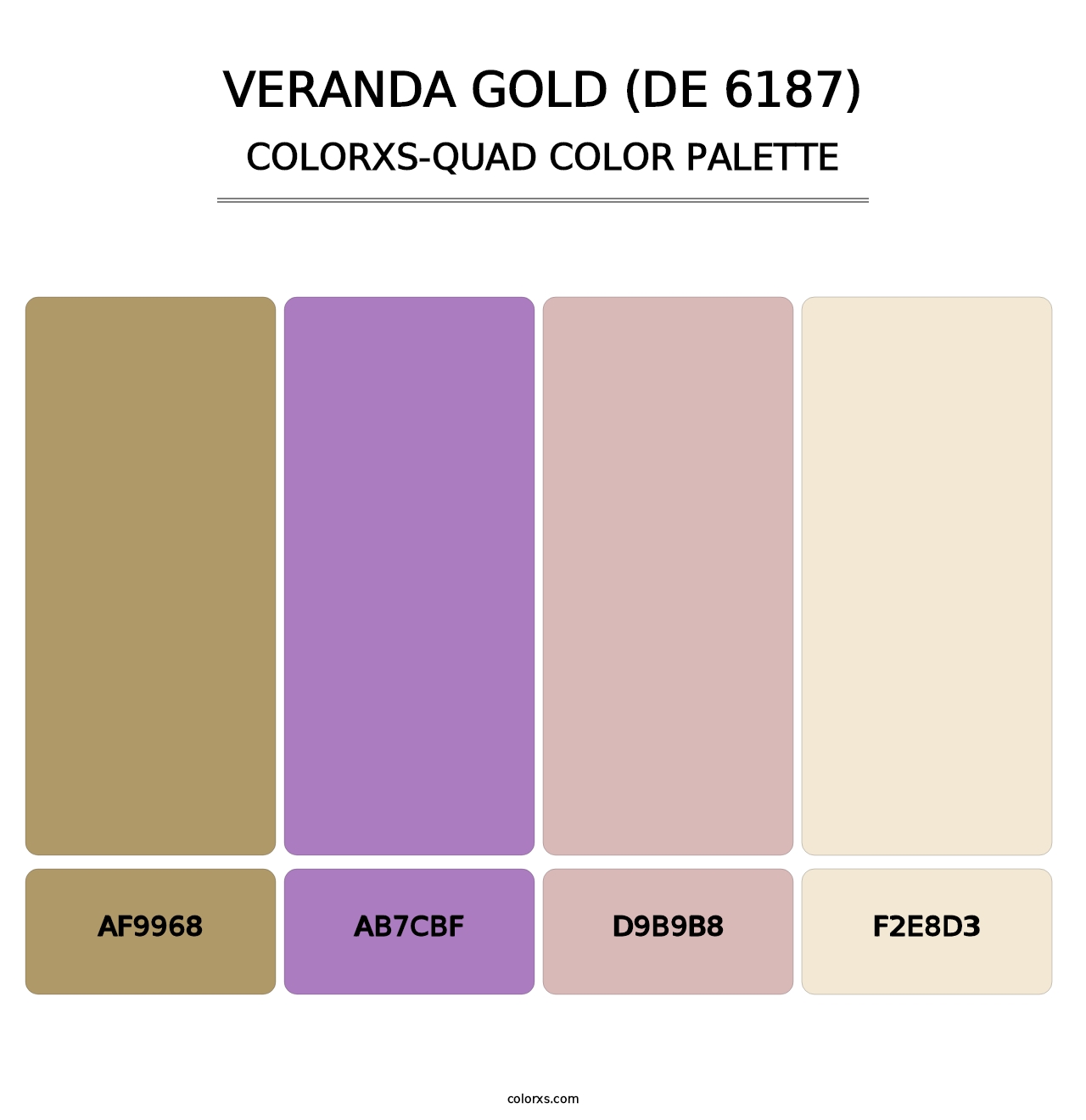 Veranda Gold (DE 6187) - Colorxs Quad Palette