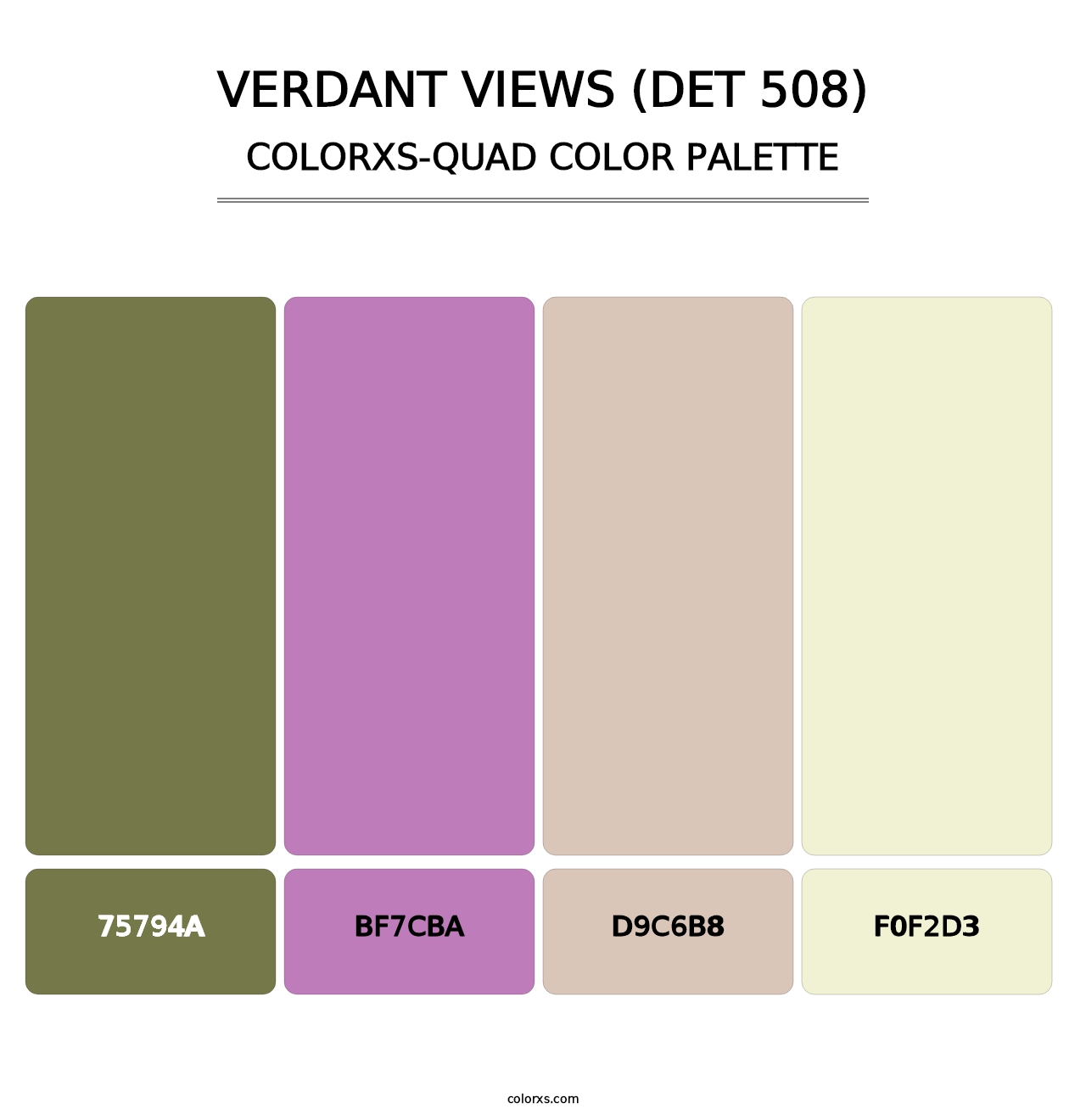 Verdant Views (DET 508) - Colorxs Quad Palette