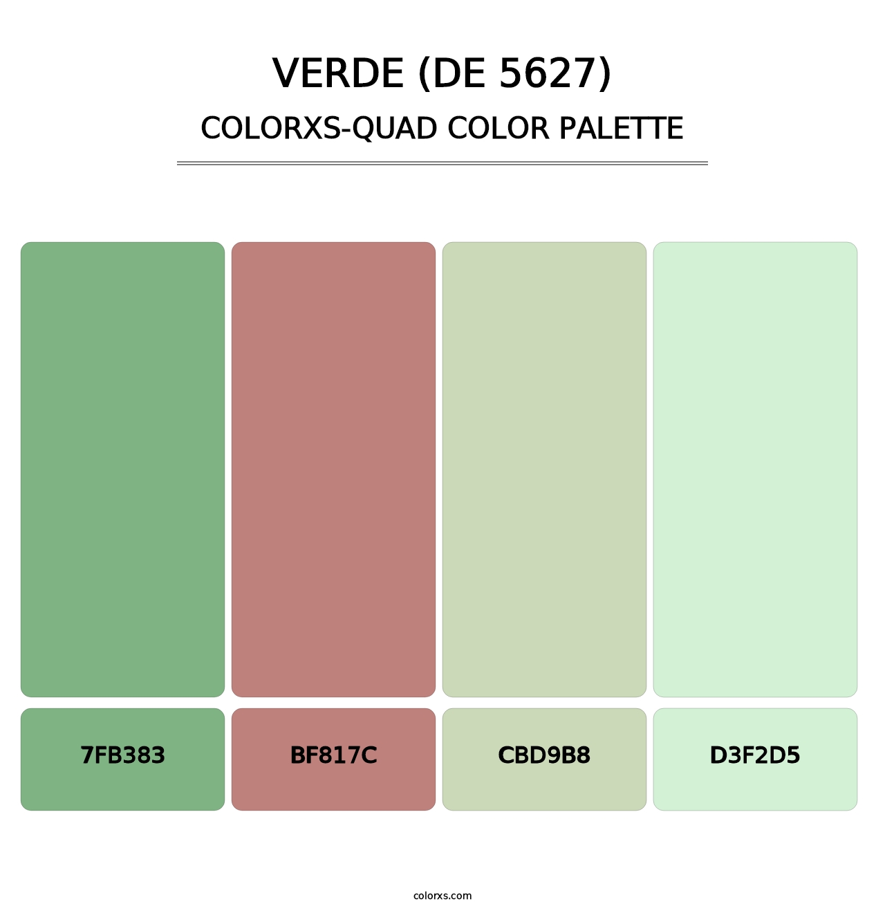 Verde (DE 5627) - Colorxs Quad Palette