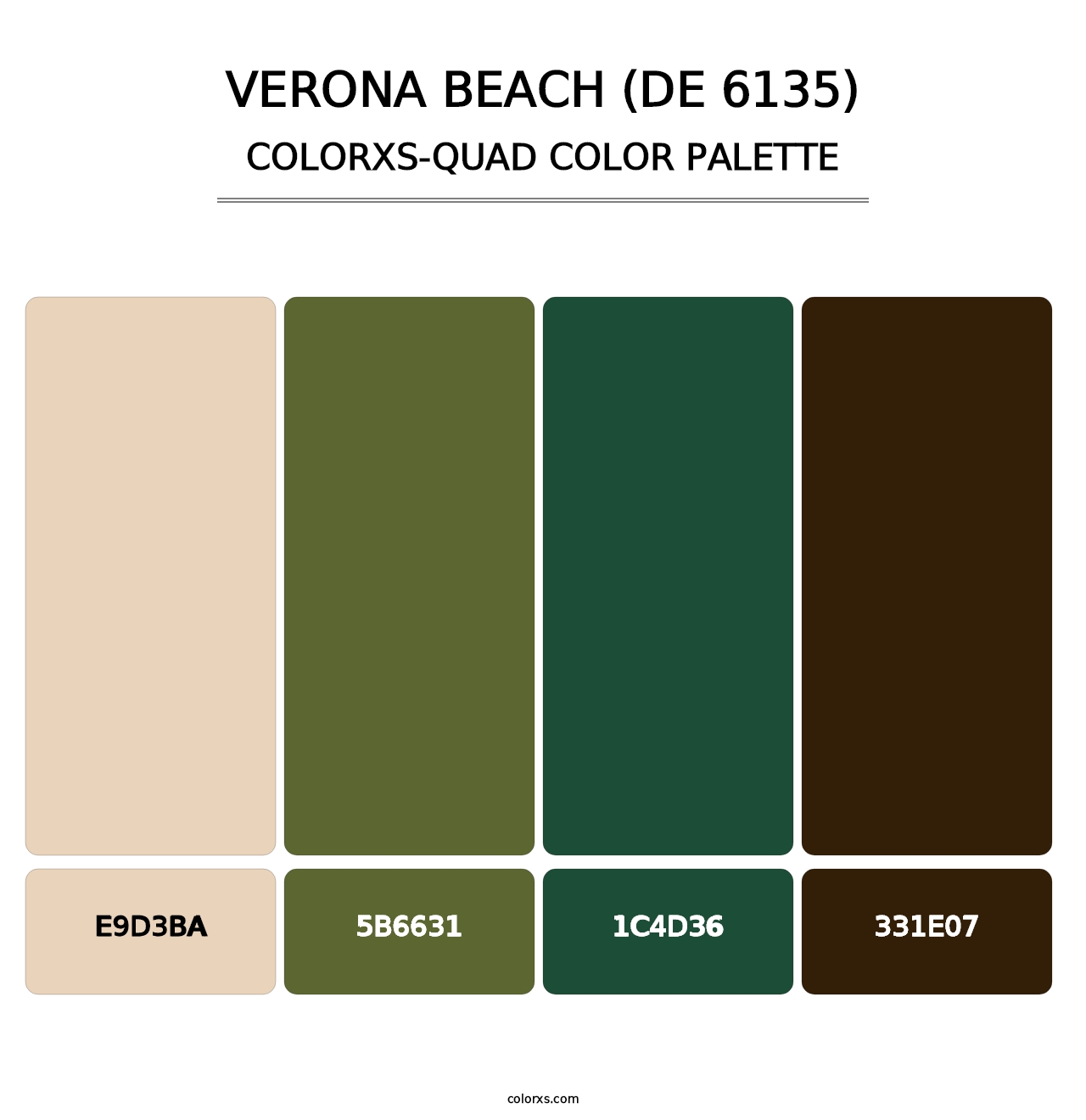 Verona Beach (DE 6135) - Colorxs Quad Palette