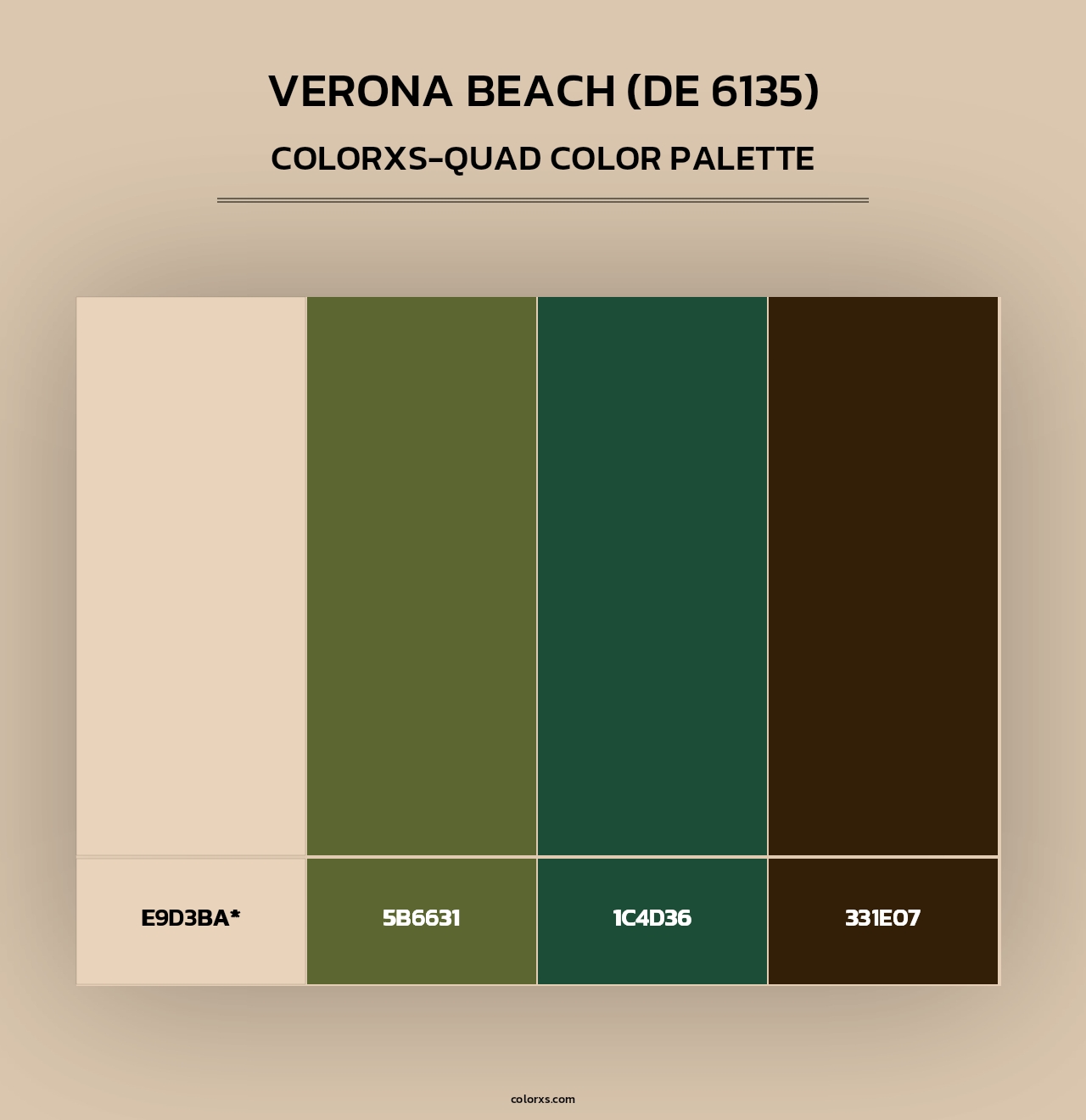 Verona Beach (DE 6135) - Colorxs Quad Palette