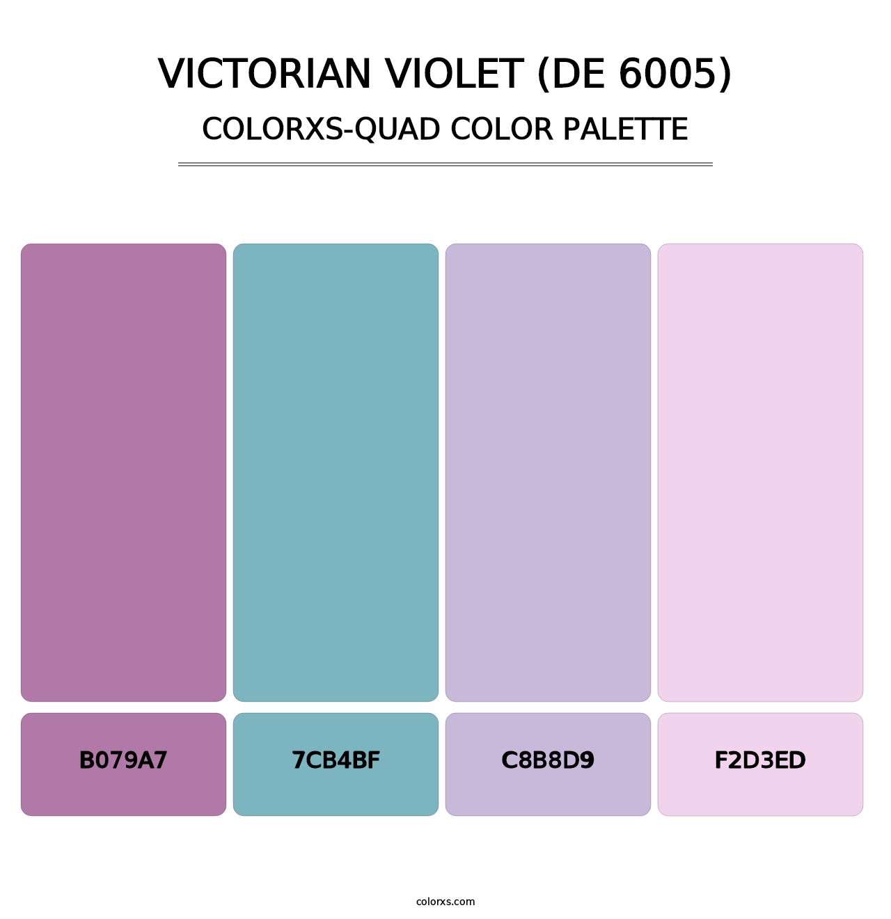 Victorian Violet (DE 6005) - Colorxs Quad Palette