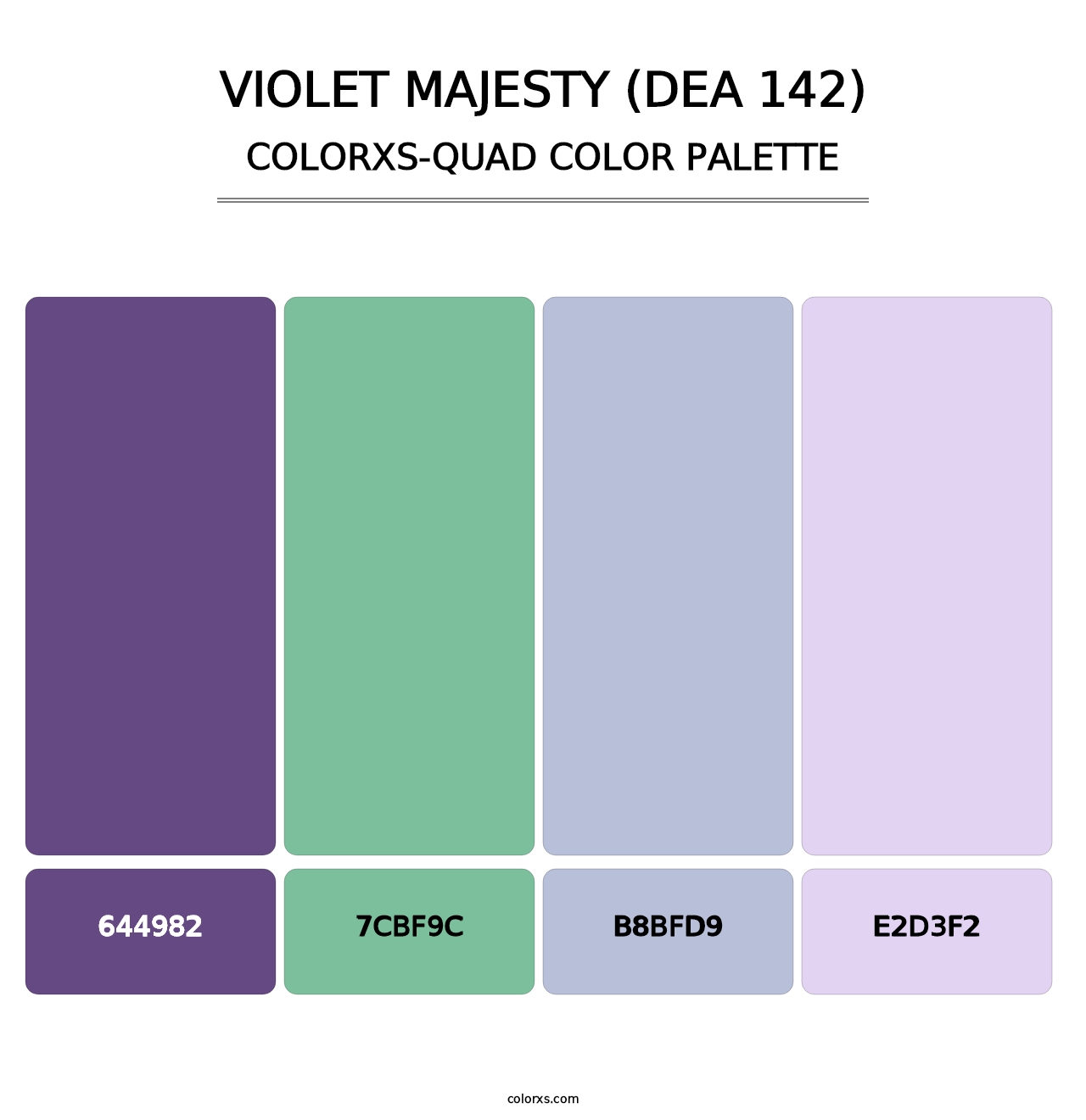 Violet Majesty (DEA 142) - Colorxs Quad Palette