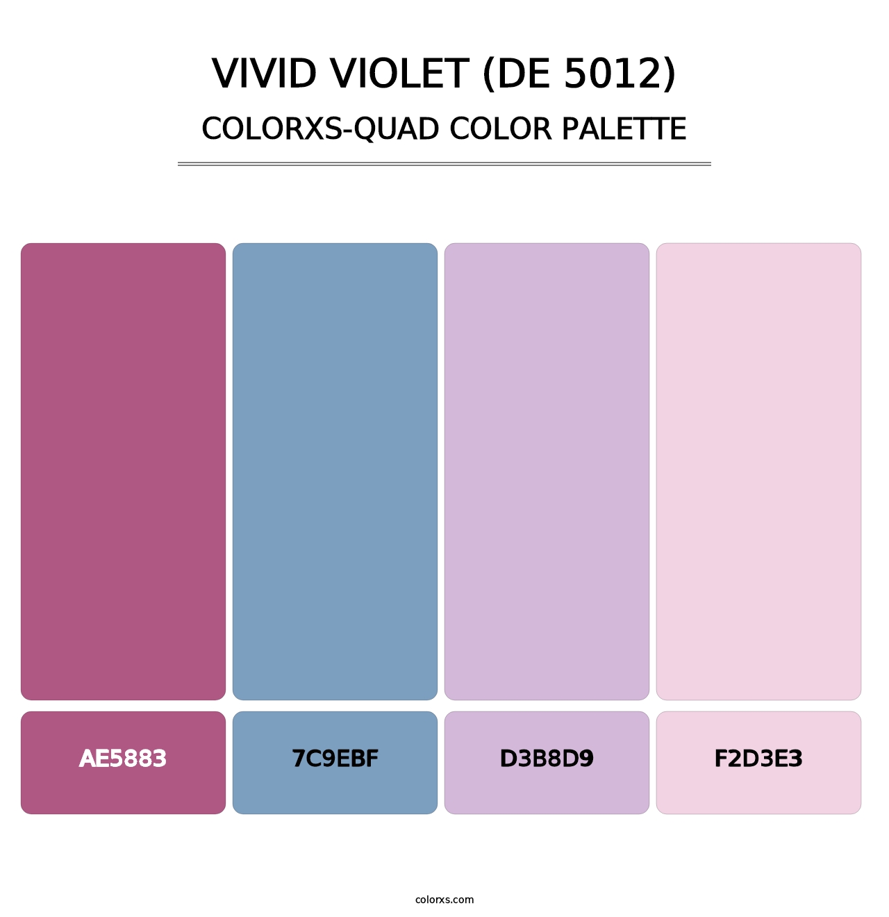 Vivid Violet (DE 5012) - Colorxs Quad Palette