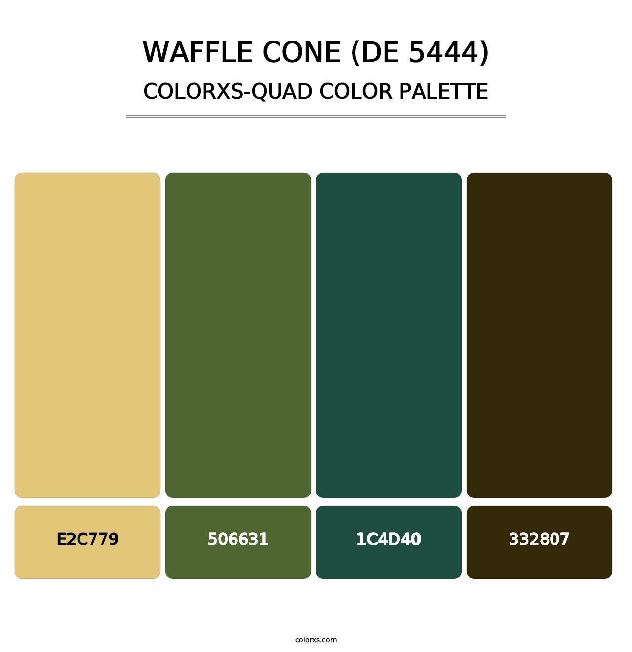 Waffle Cone (DE 5444) - Colorxs Quad Palette