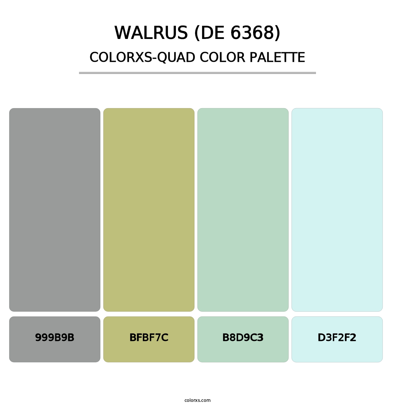 Walrus (DE 6368) - Colorxs Quad Palette