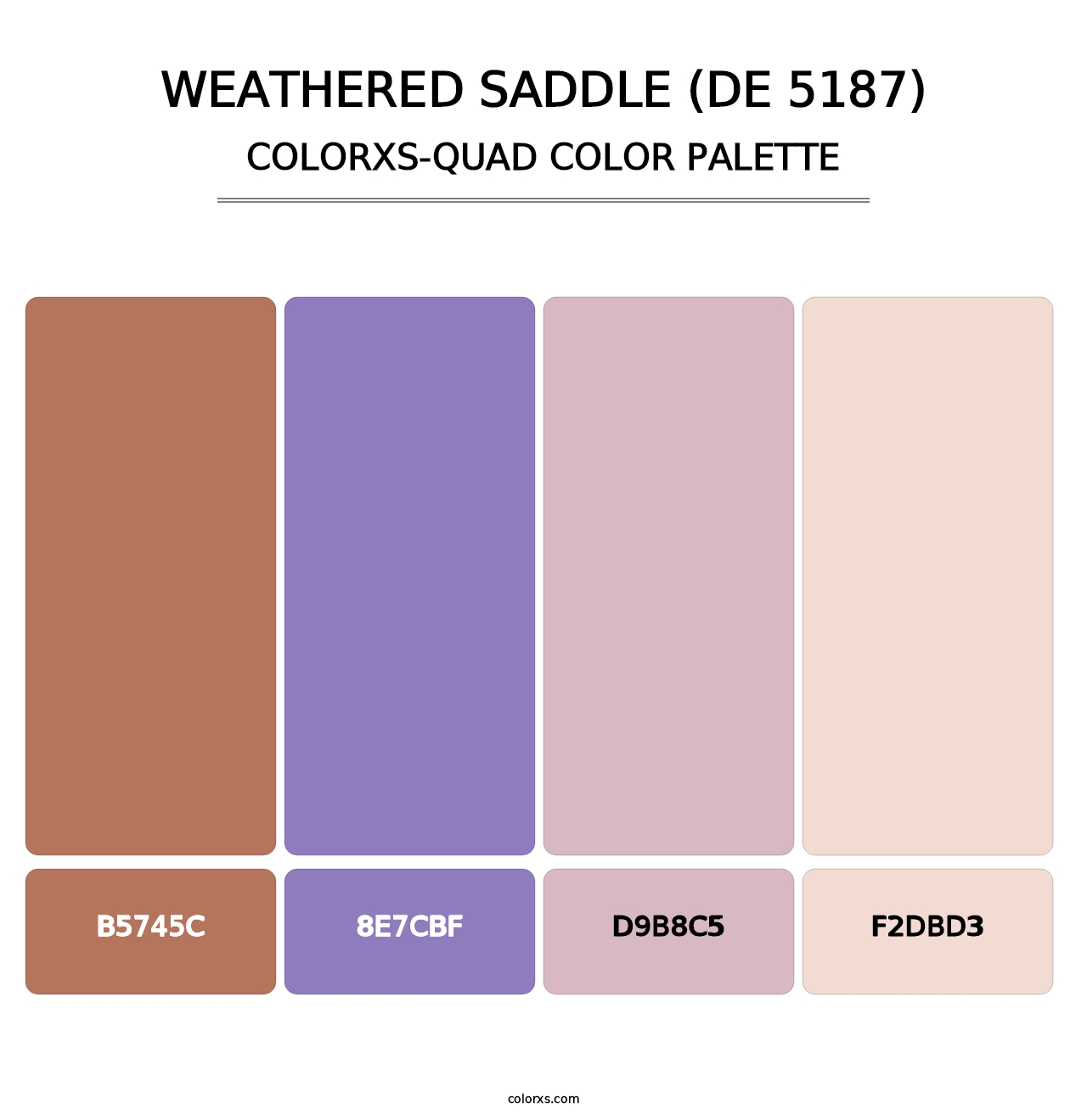 Weathered Saddle (DE 5187) - Colorxs Quad Palette
