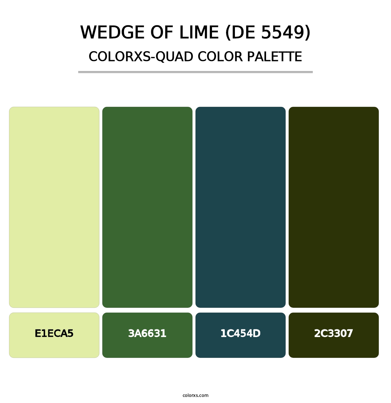 Wedge of Lime (DE 5549) - Colorxs Quad Palette