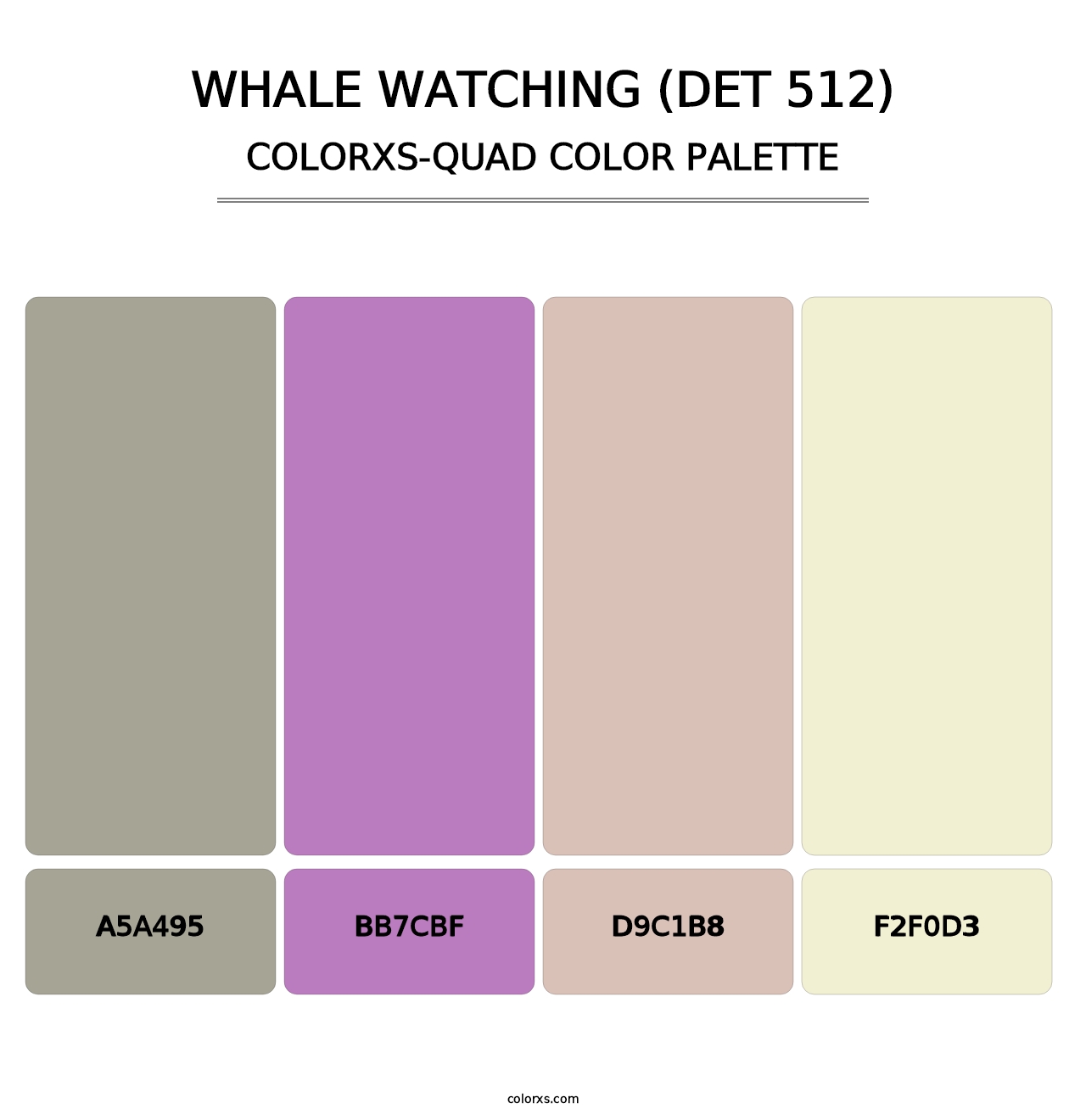 Whale Watching (DET 512) - Colorxs Quad Palette