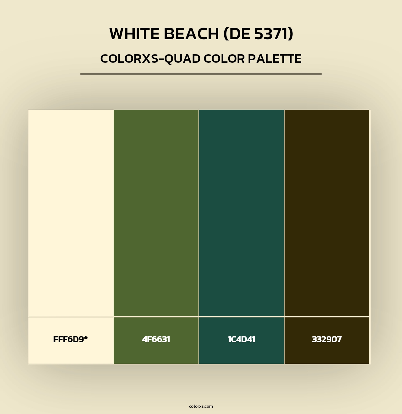 White Beach (DE 5371) - Colorxs Quad Palette