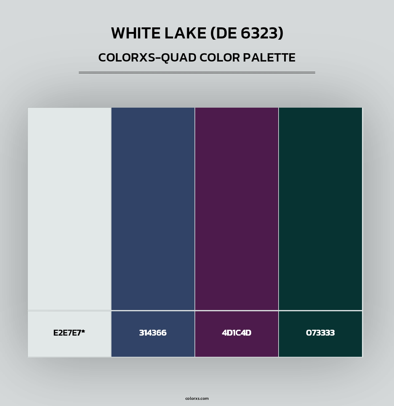 White Lake (DE 6323) - Colorxs Quad Palette