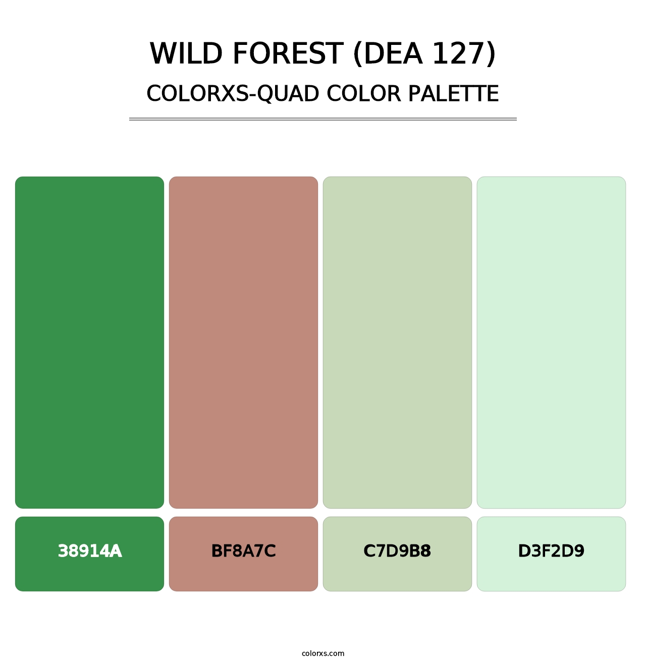 Wild Forest (DEA 127) - Colorxs Quad Palette