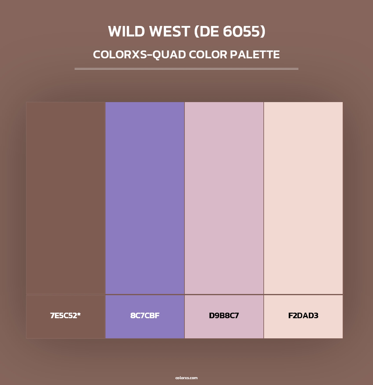 Wild West (DE 6055) - Colorxs Quad Palette