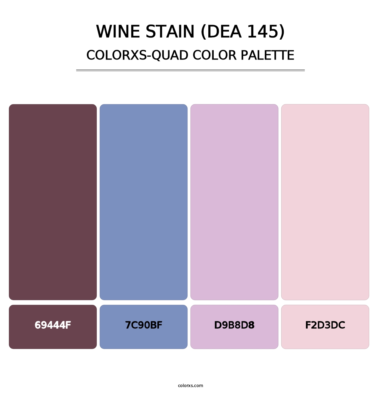 Wine Stain (DEA 145) - Colorxs Quad Palette