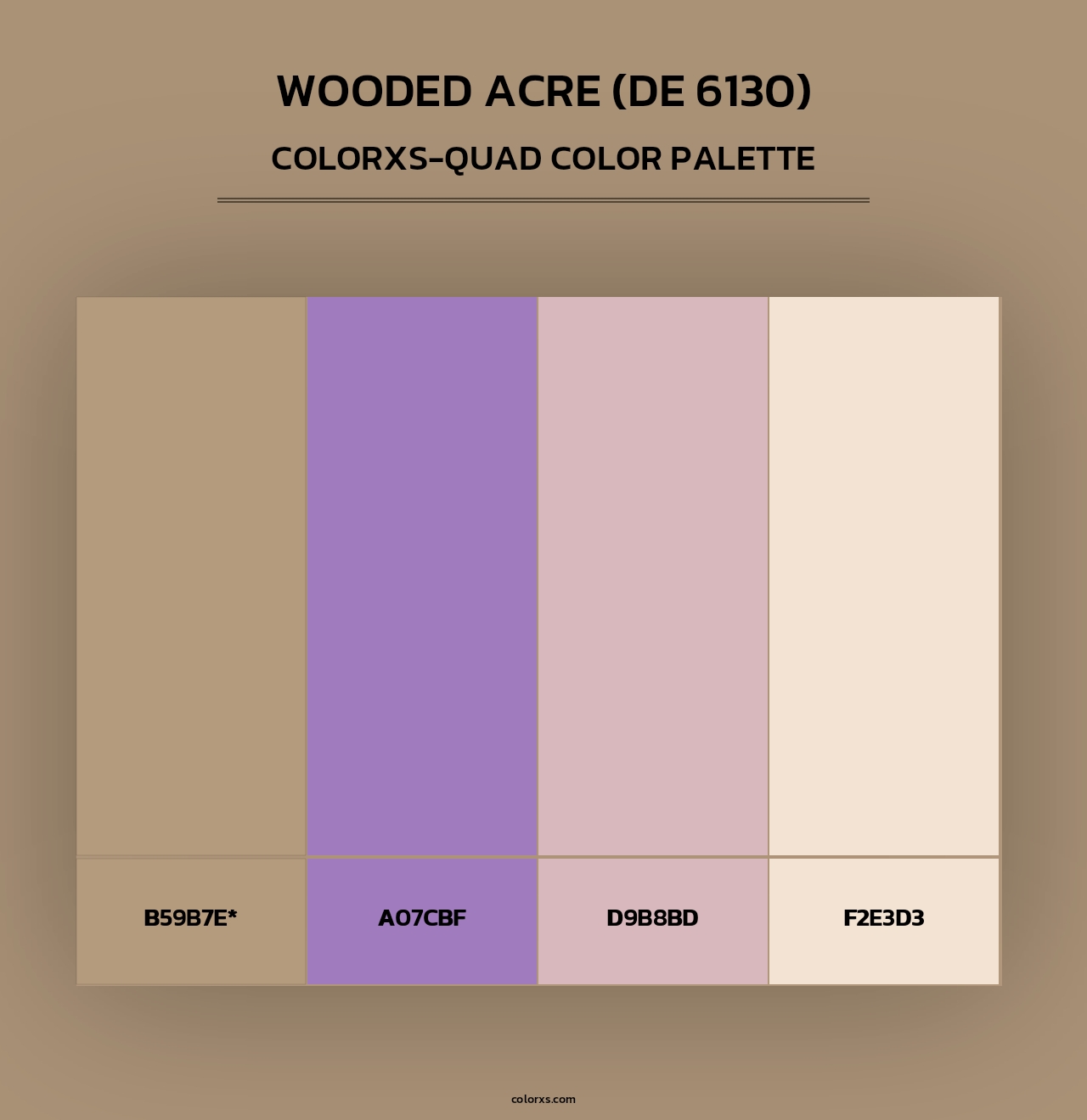 Wooded Acre (DE 6130) - Colorxs Quad Palette