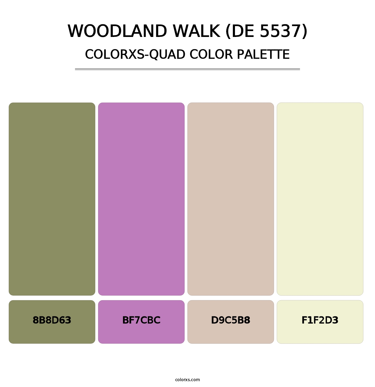 Woodland Walk (DE 5537) - Colorxs Quad Palette
