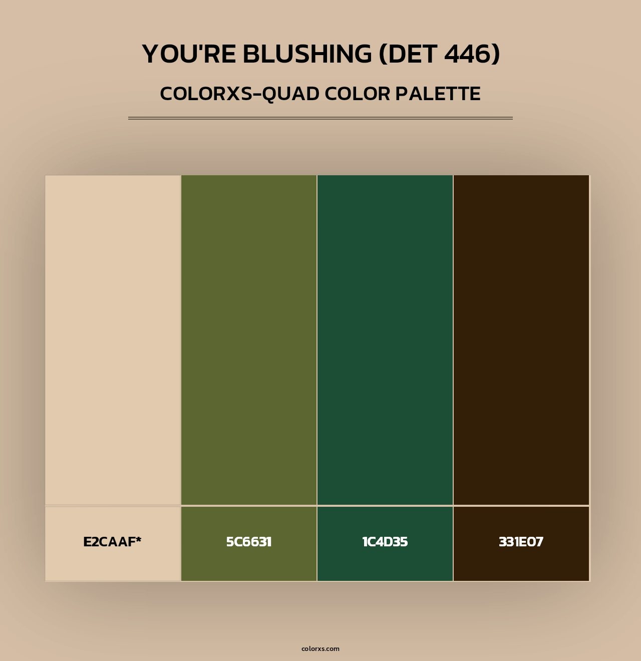 You're Blushing (DET 446) - Colorxs Quad Palette