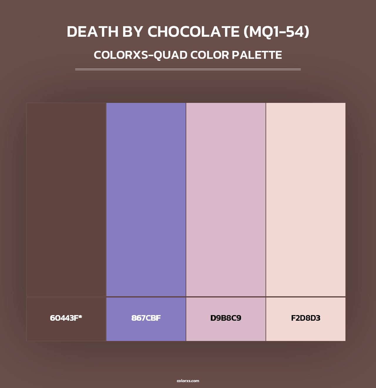 Death By Chocolate (MQ1-54) - Colorxs Quad Palette