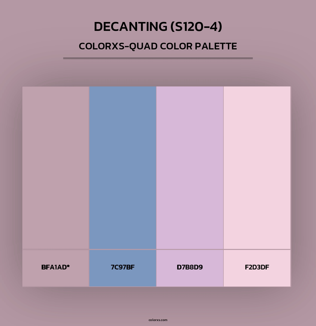 Decanting (S120-4) - Colorxs Quad Palette