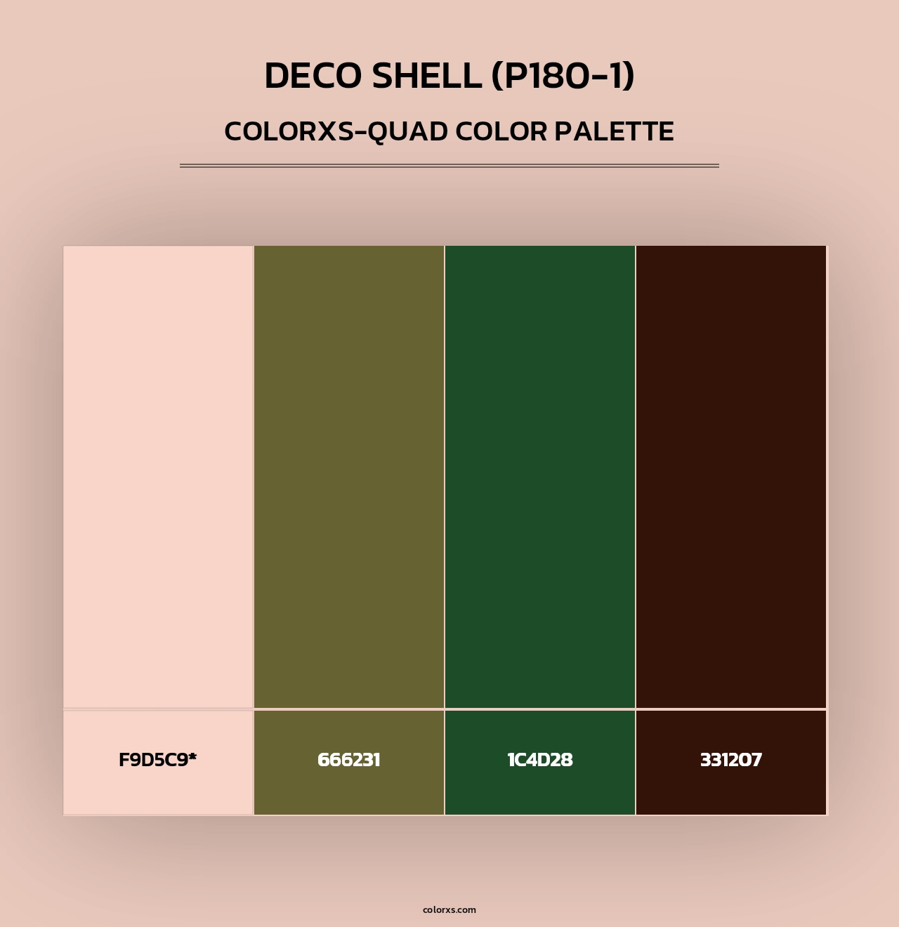 Deco Shell (P180-1) - Colorxs Quad Palette